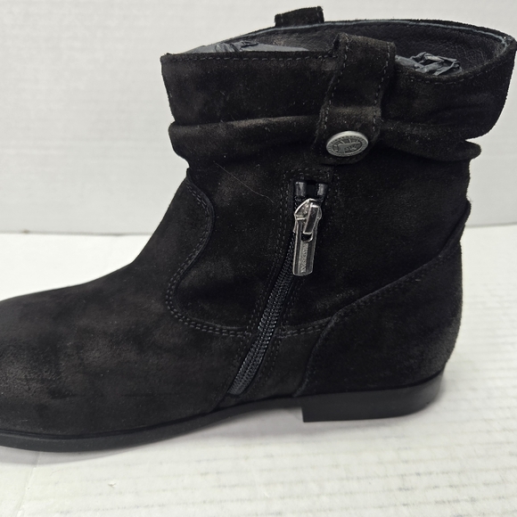 Birkenstock Sarnia Black Waxed Suede Chelsea Ankle Boots Size EU 36 narrow US 5 - Picture 10 of 13